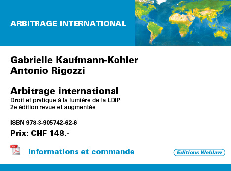 Livre Arbitrage international