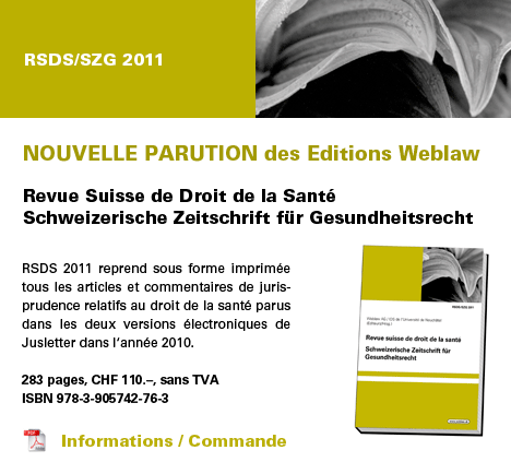 Revue Suisse de Droit de la Santé 