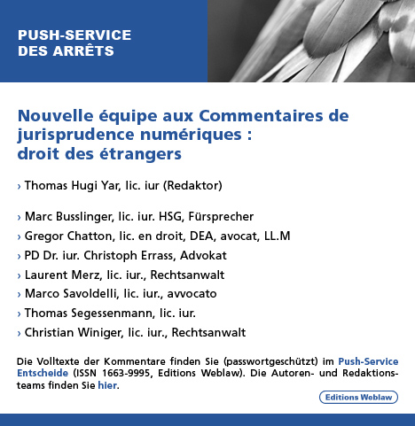 Push-service des arrêts