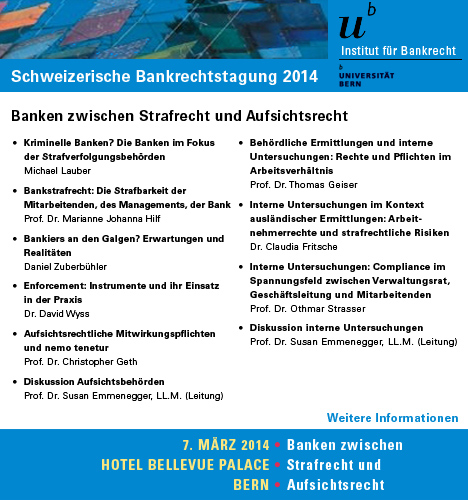 Schweizerische Bankrechtstagung 2014